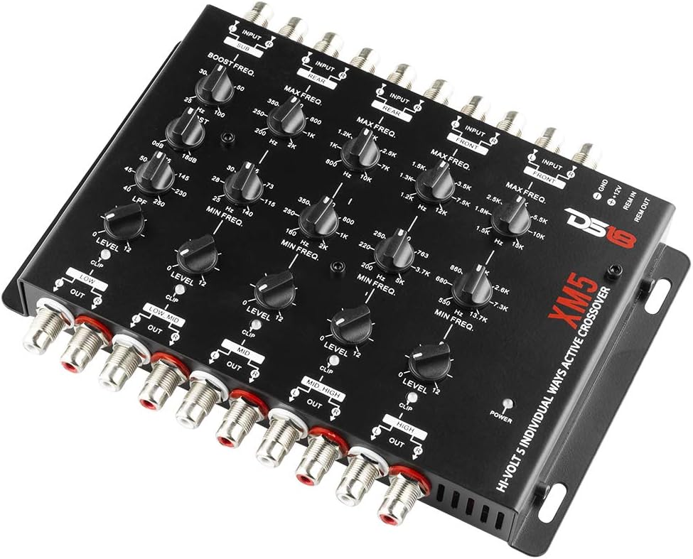 DS18 XM5 Active Crossover 5 Way with Bass Boost&