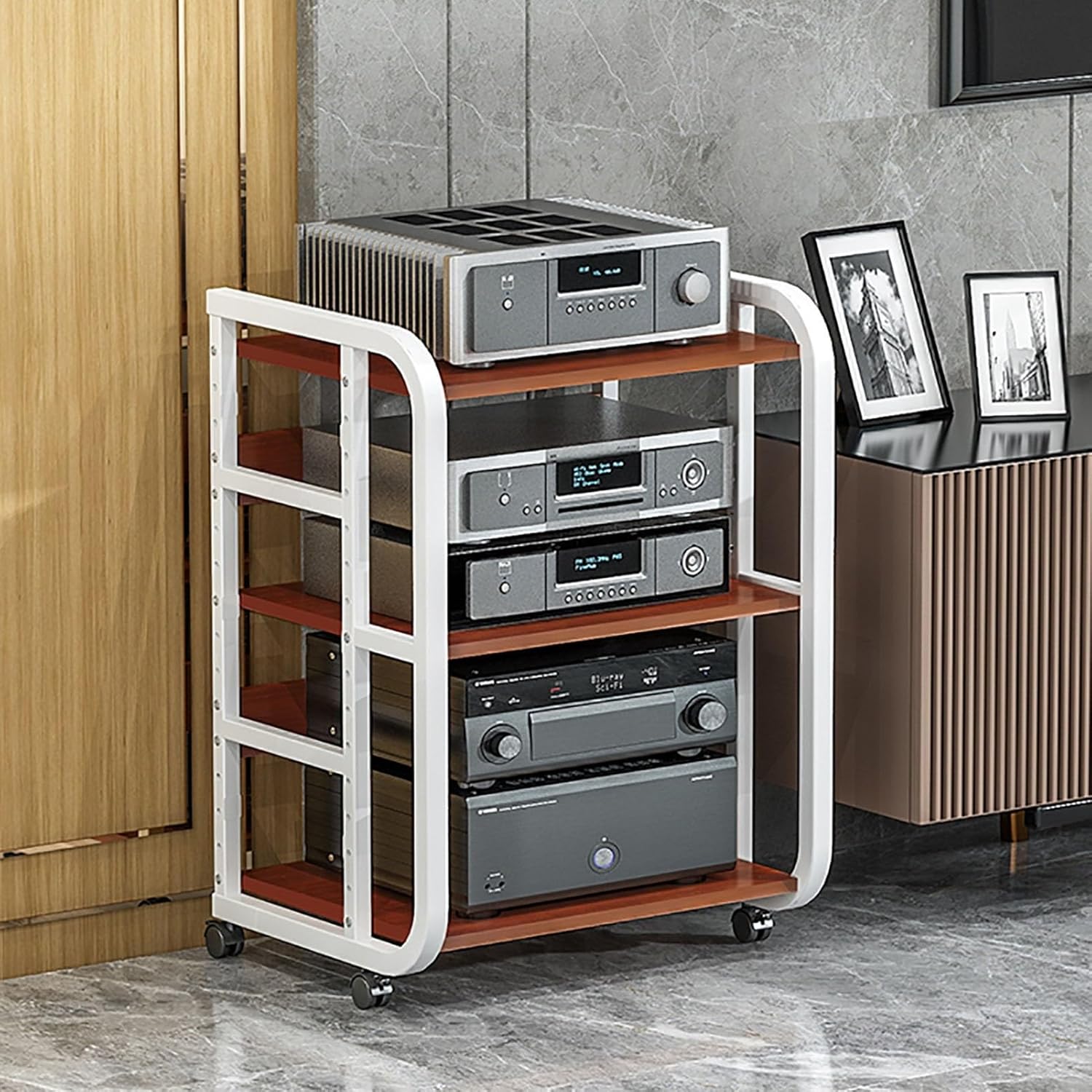 WUHUQN 3 Tier Audio-Video Media Stand