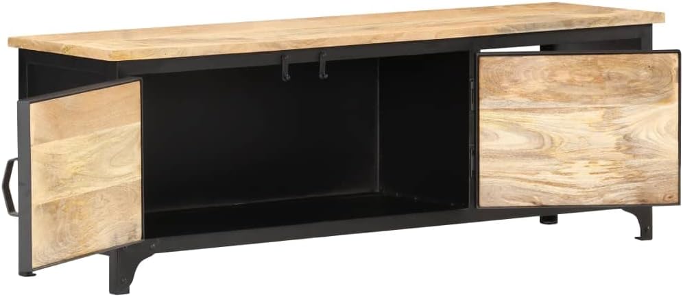 YNGBHFNOP Industrial TV Stand for Living Room