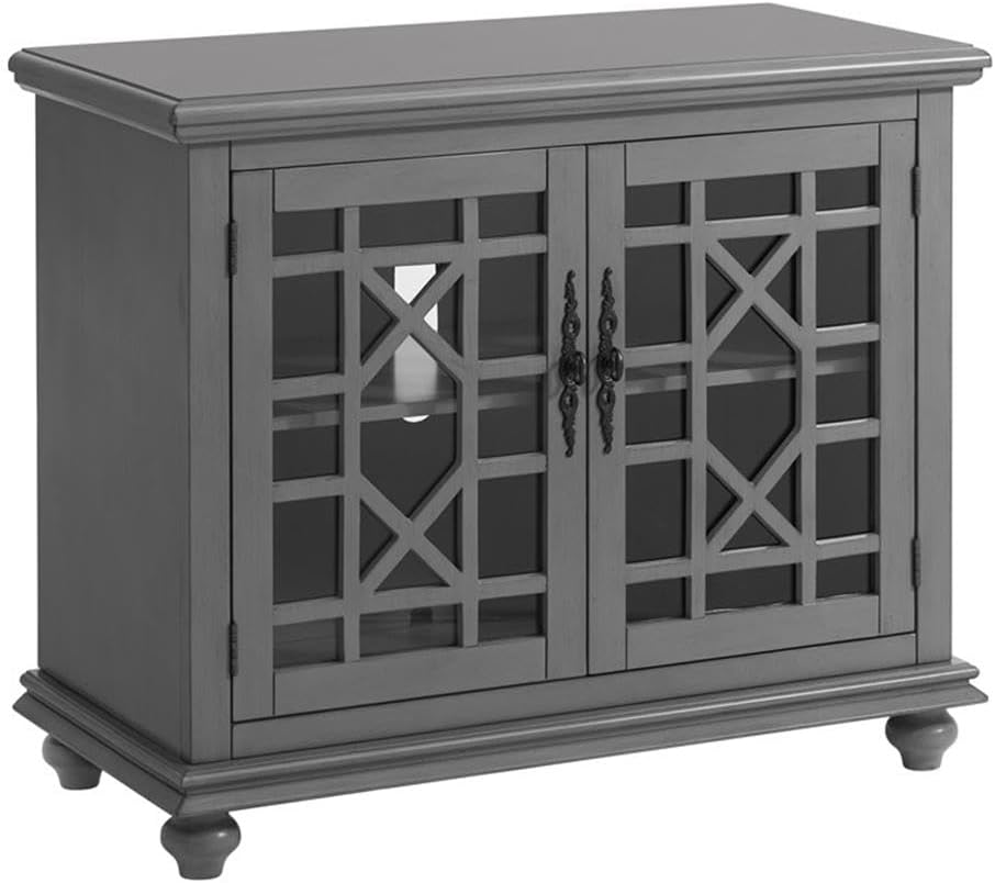 Martin Svensson Home Elegant Small Spaces Accent Cabinet with Glass Doors