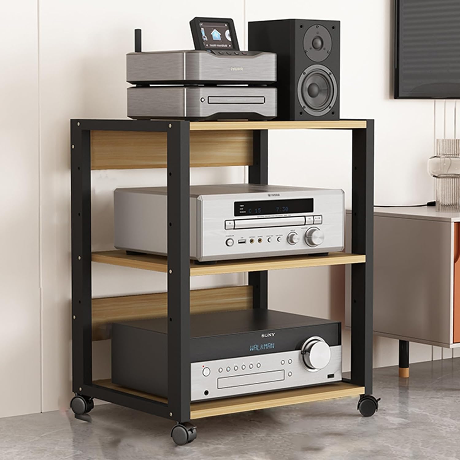 27in High Modern Record Player Stand