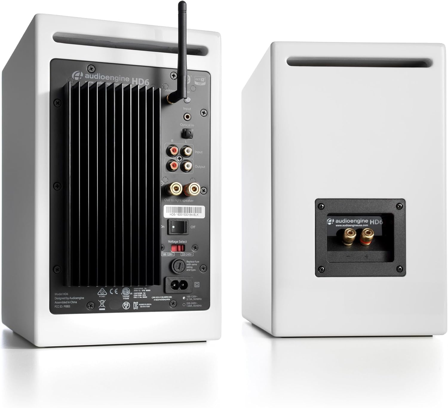 Audioengine HD6 Premium Powered Bookshelf Speakers | 150W Audiophile-Grade Bluetooth 5.0 Speakers with aptX HD | 24-Bit DAC | Real Wood Veneer