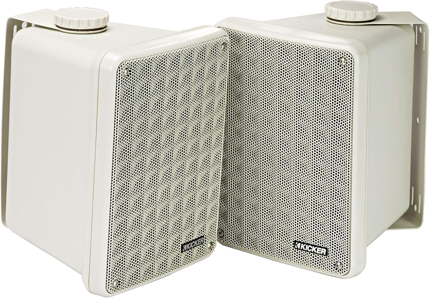 KICKER 46KB6G White Outdoor Speaker Bundle - 4 Speakers