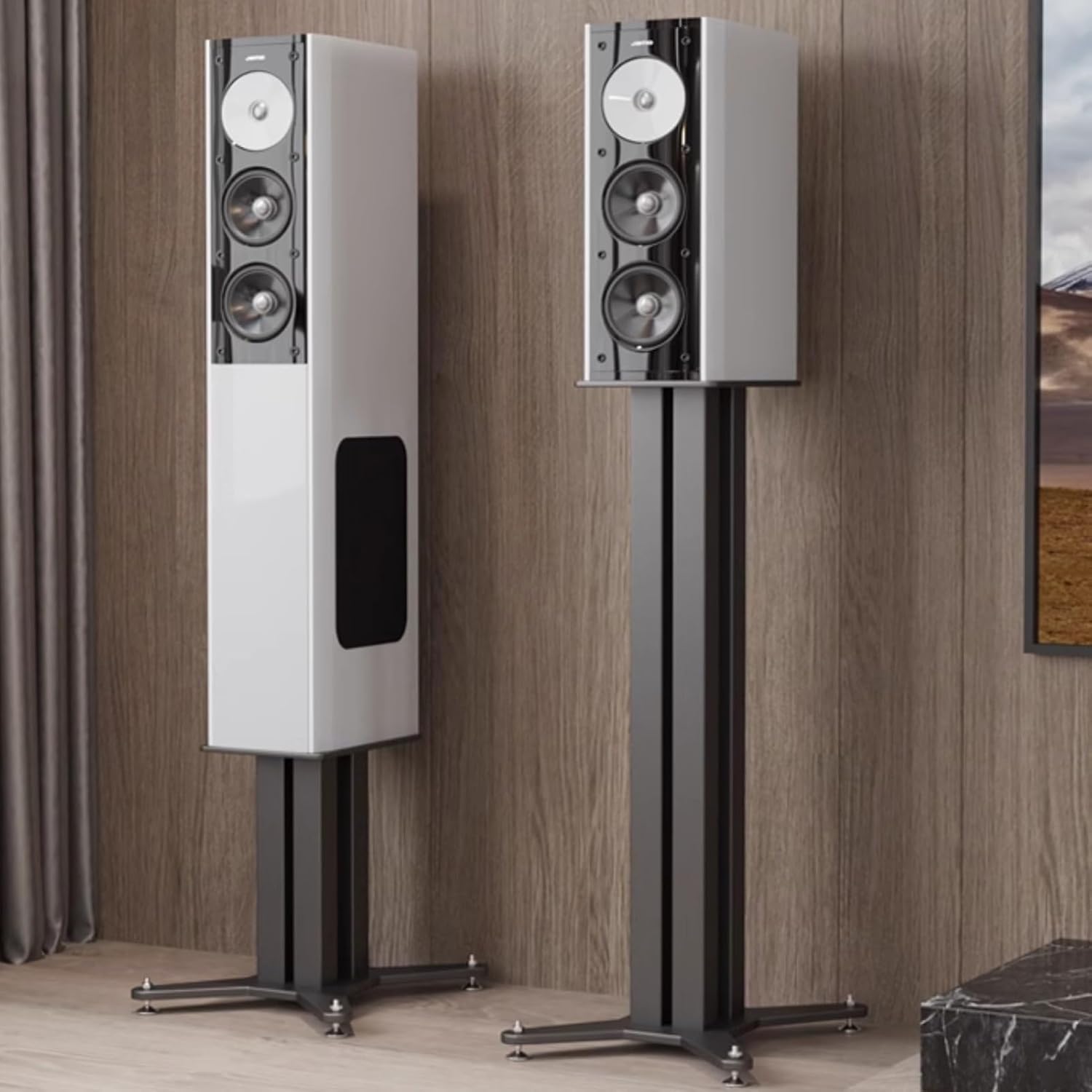 LYXWGRZD Metal Media Stand A Pair