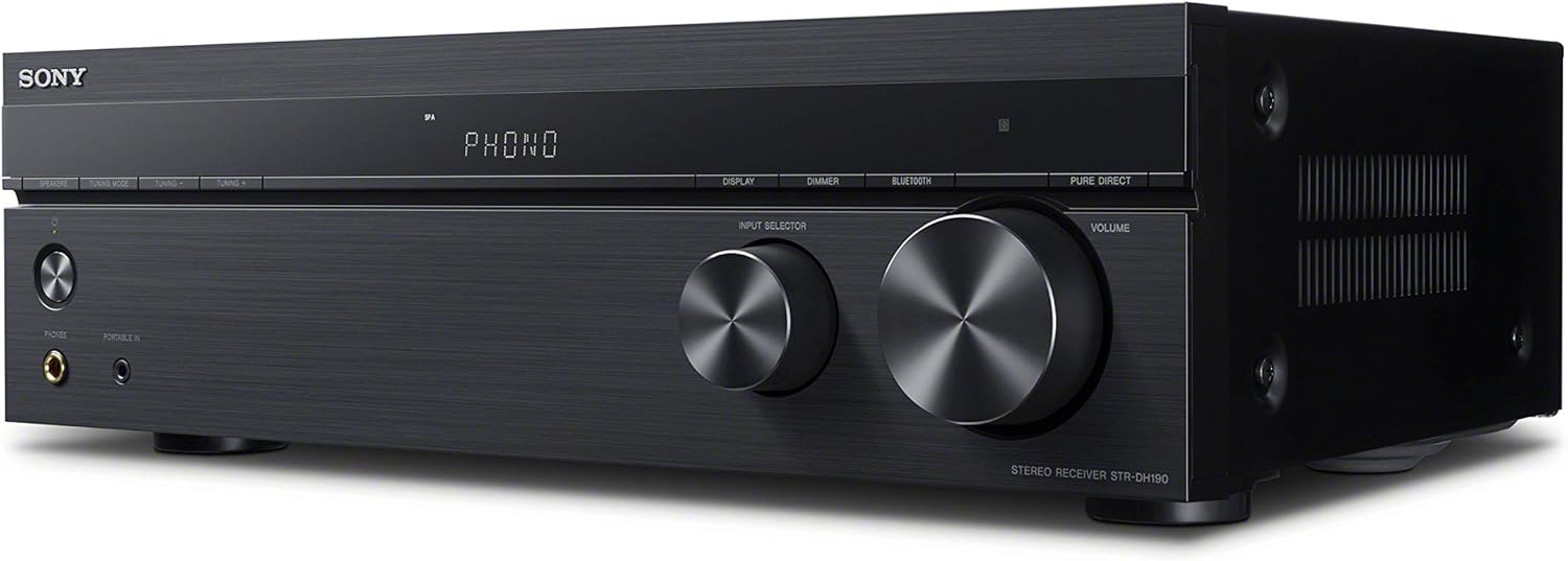 Sony STRDH190 2-ch Stereo Receiver with Phono Inputs and Bluetooth (Renewed)