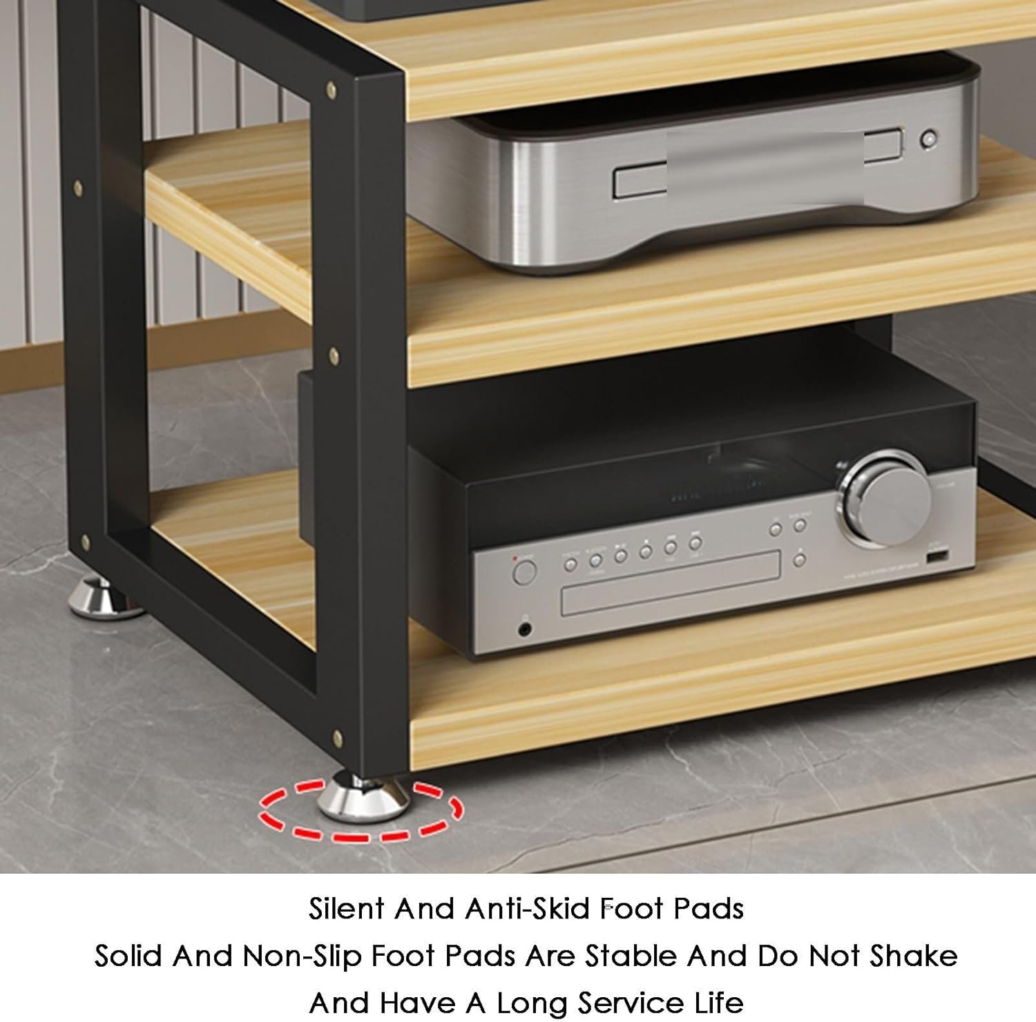 3-Tier Desktop AV Media Rack