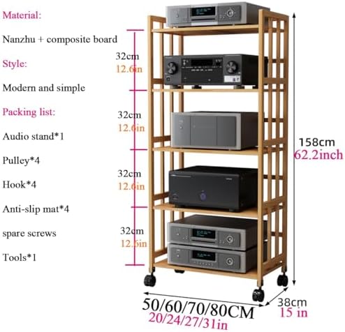 5 Tier Audio Component Rack Tower