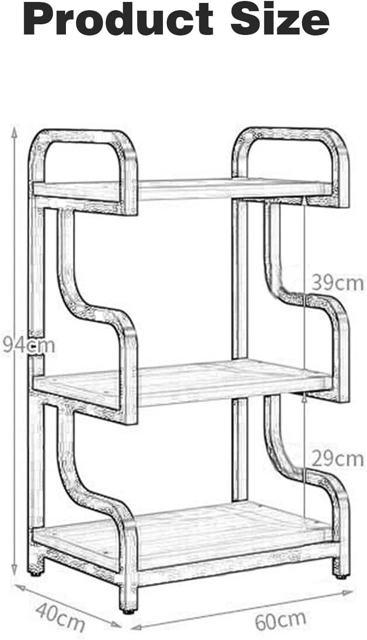 YLQFGUVWK 3 Tiers Design AV Media Stand Media Storage Cabinet