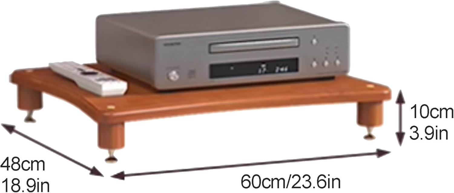 OVOGGPAN Stereo Rack AV Media Stand Media Audio Rack Tower CD Record Player Stereo Receiver AV Equipment Cabinet Display Stand for Living Room