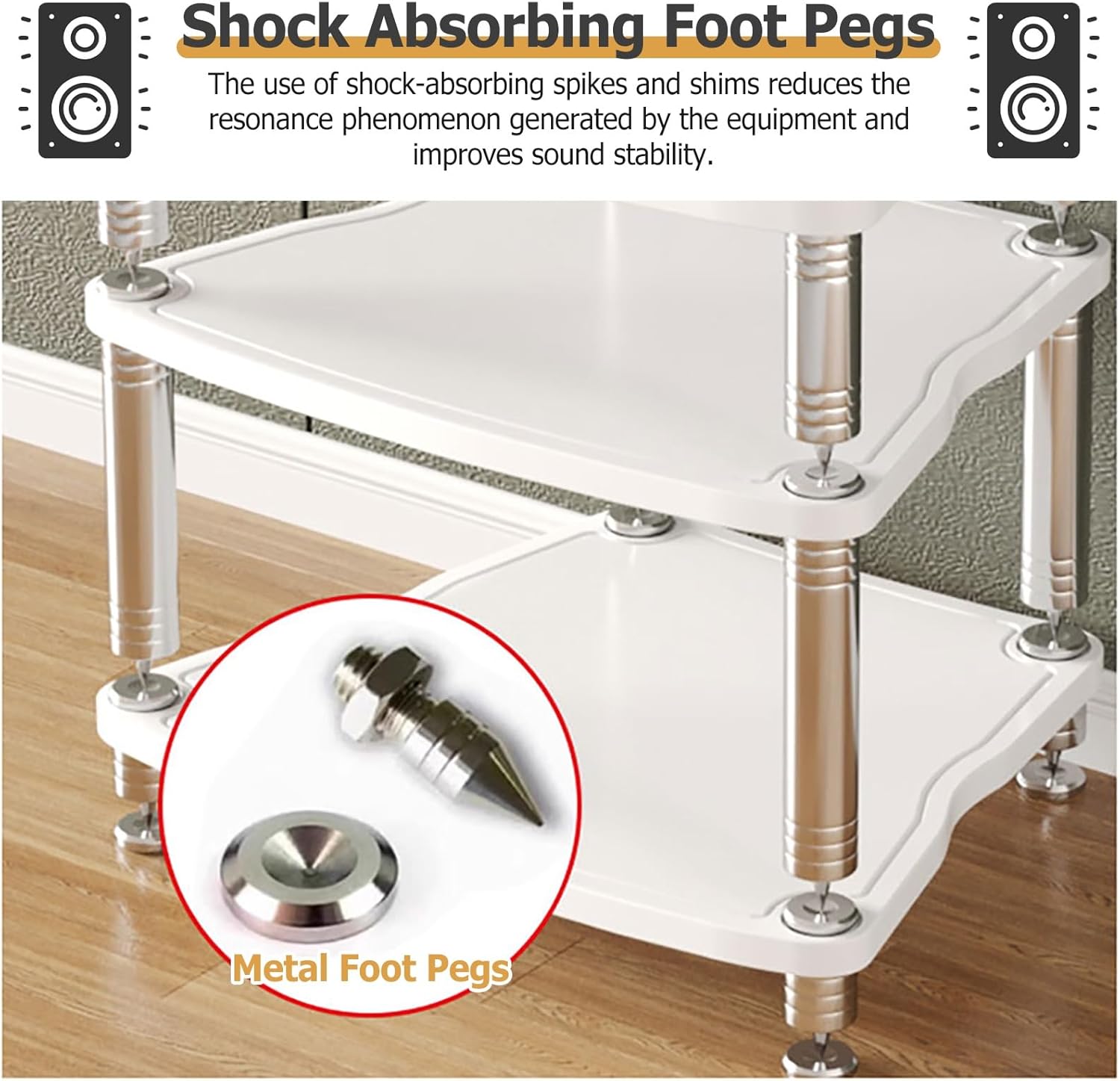Heavy Duty Audio Component Rack