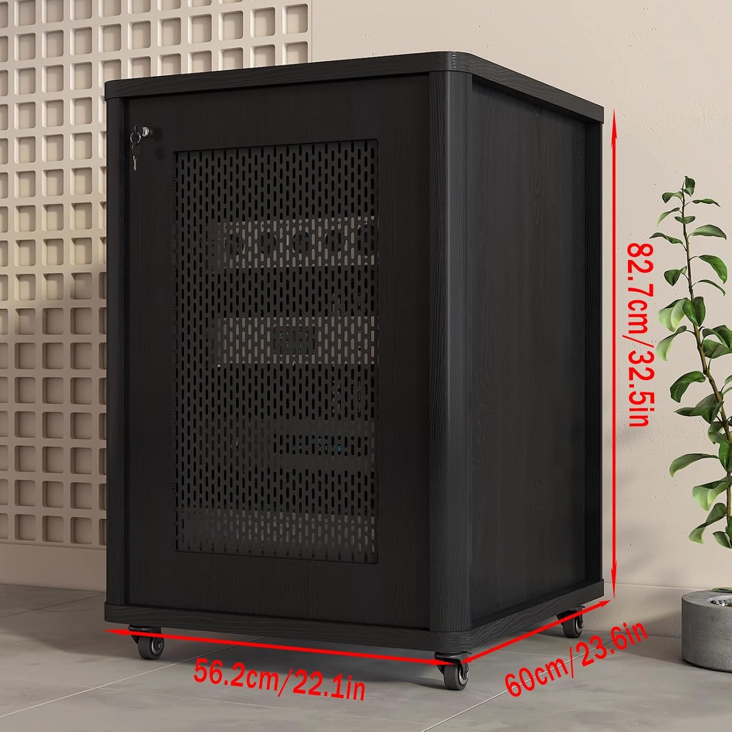 LYXWGRZD Modern Audio-Video Media Stand with Height Adjustable Wooden Shelf