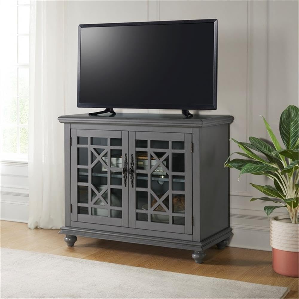 Martin Svensson Home Elegant Small Spaces Accent Cabinet with Glass Doors