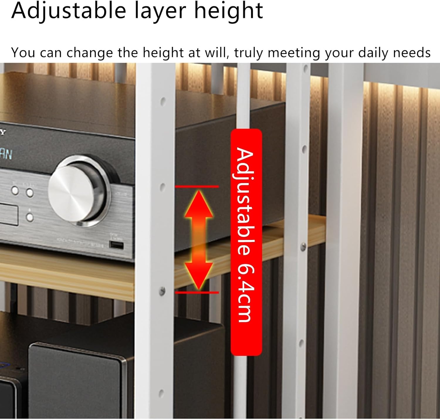 5-tier av media stand