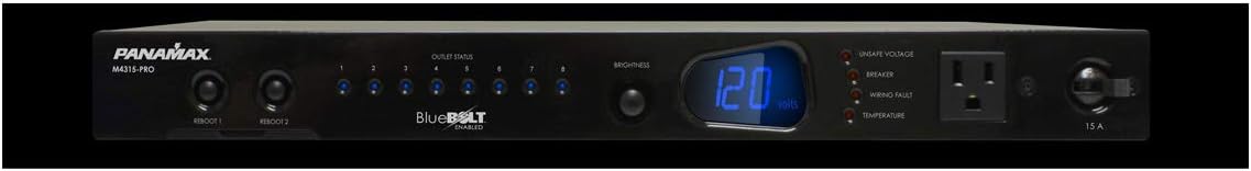 Panamax M4315-PRO Bluebolt 9-Outlet 15 Amp Power Management with Control and Energy Monitoring