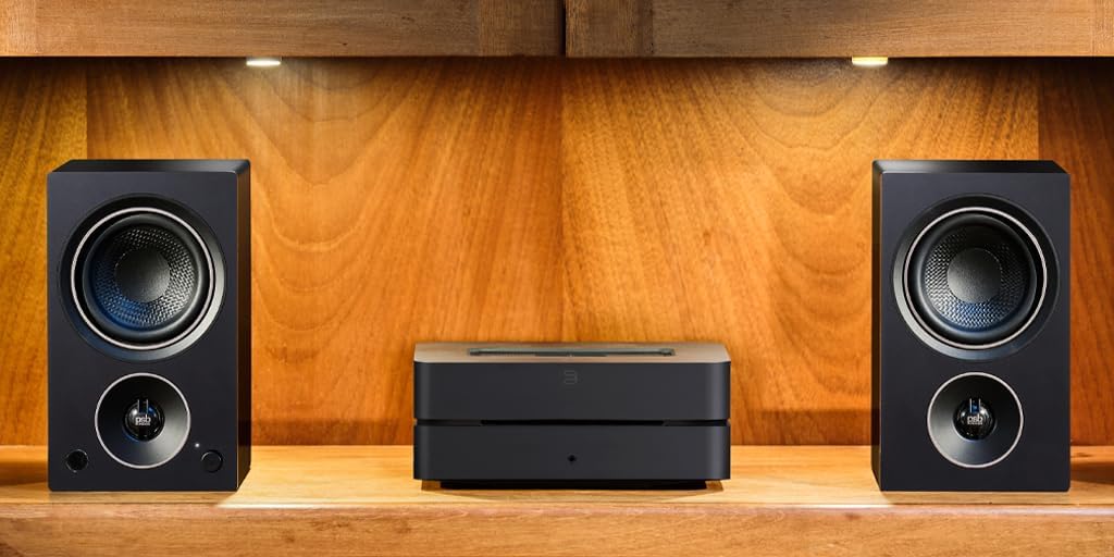 PSB Alpha AM3 Compact Powered Speakers - Black