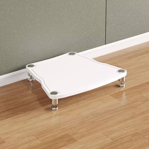 UYCVT Heavy Duty Audio Component Rack 1-4 Layers Media Stand for Record Player Stereo Receiver & Tv Durable Audio/Video Display Stand for Home Theater & Entertainment Systems-White-1 Layer