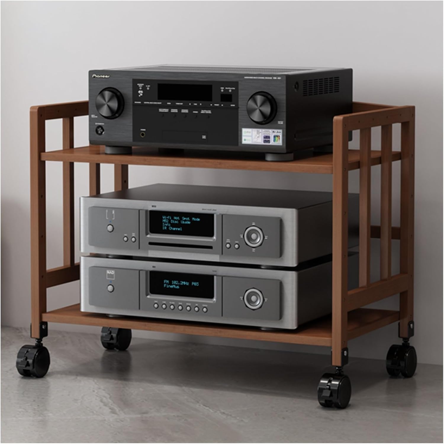 LXLZYXSF 5 4 3 2 Tier AV Media Cabinet Stand Audio Video Towers