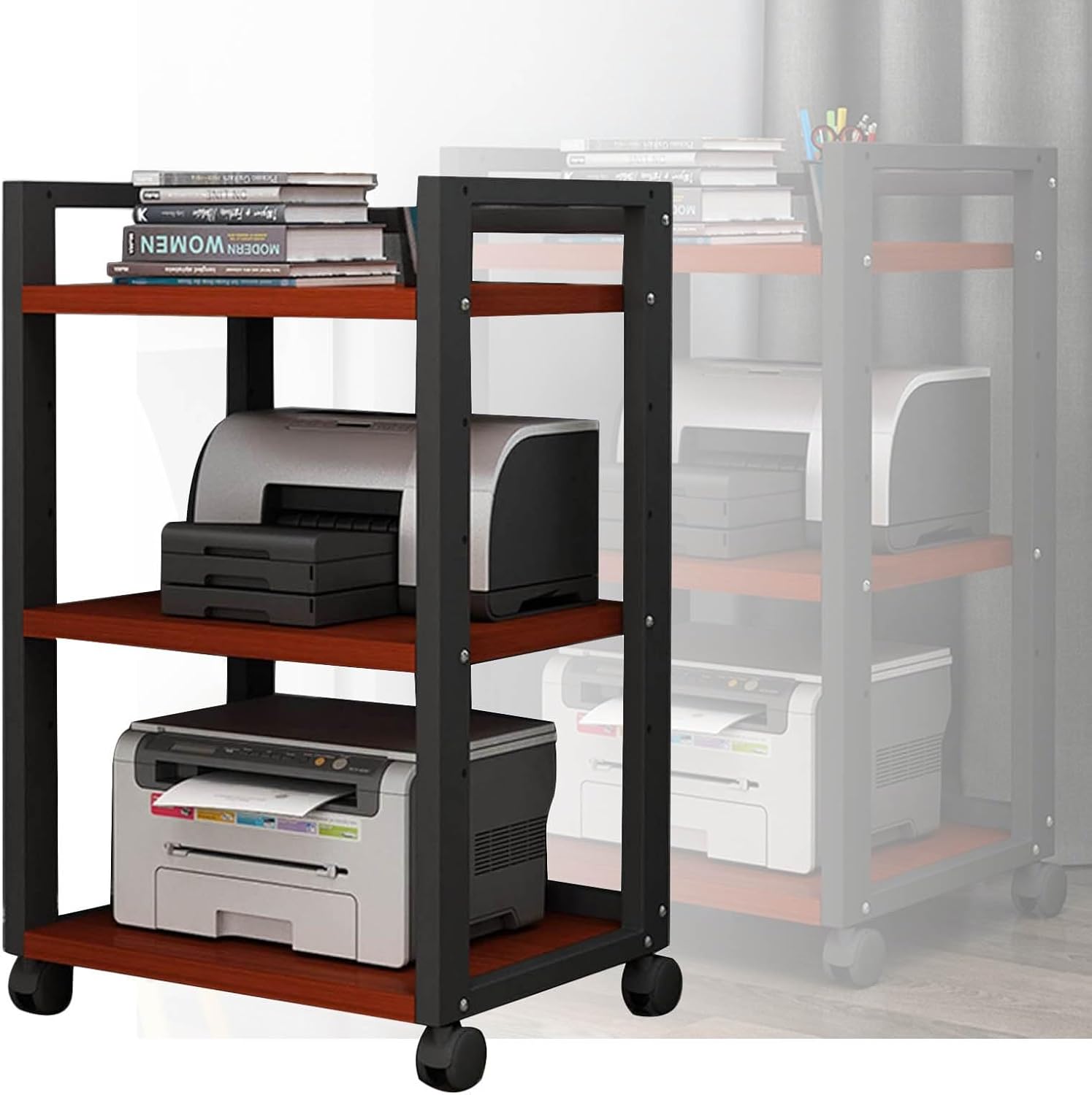 WUHUQN Media Stand Gaming TV Cabinet and Stereo Rack Audio Tower