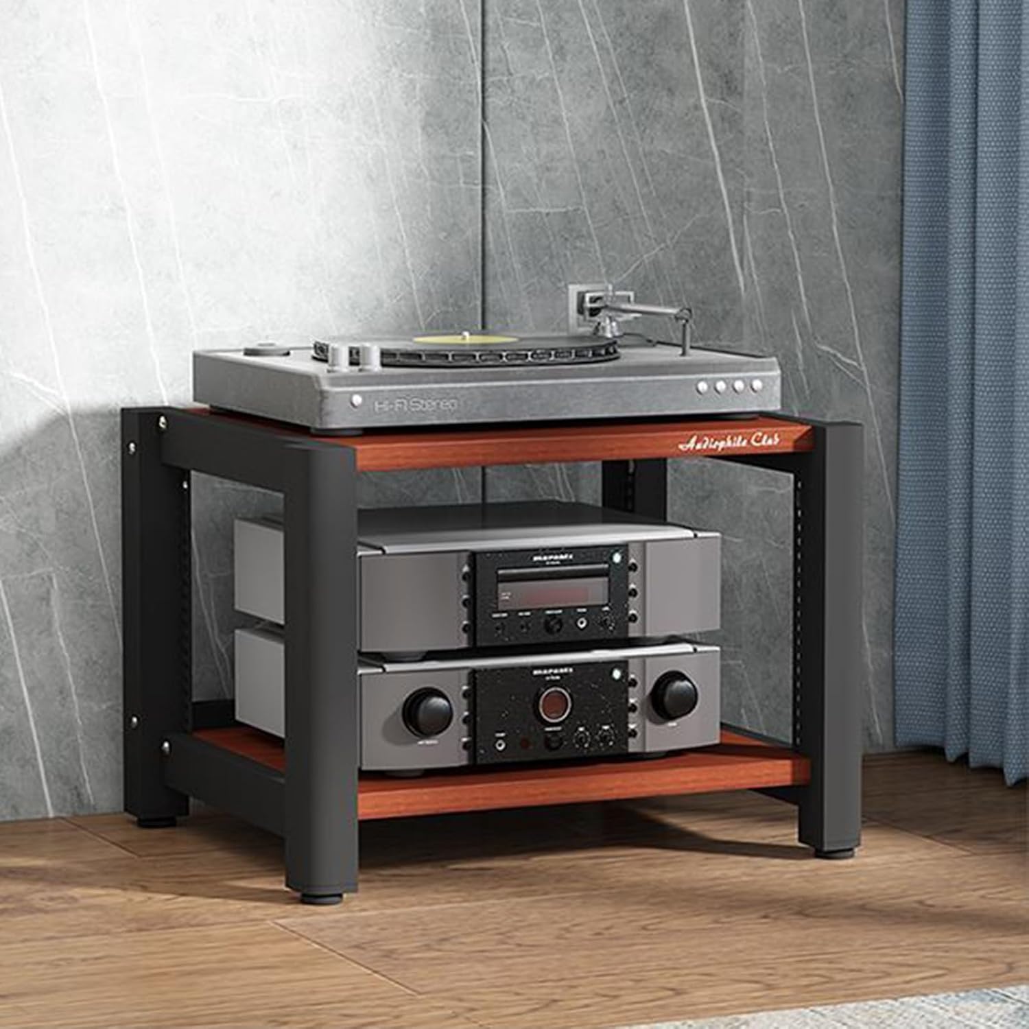 Media Storage Cabinet with Adjustable Shelves