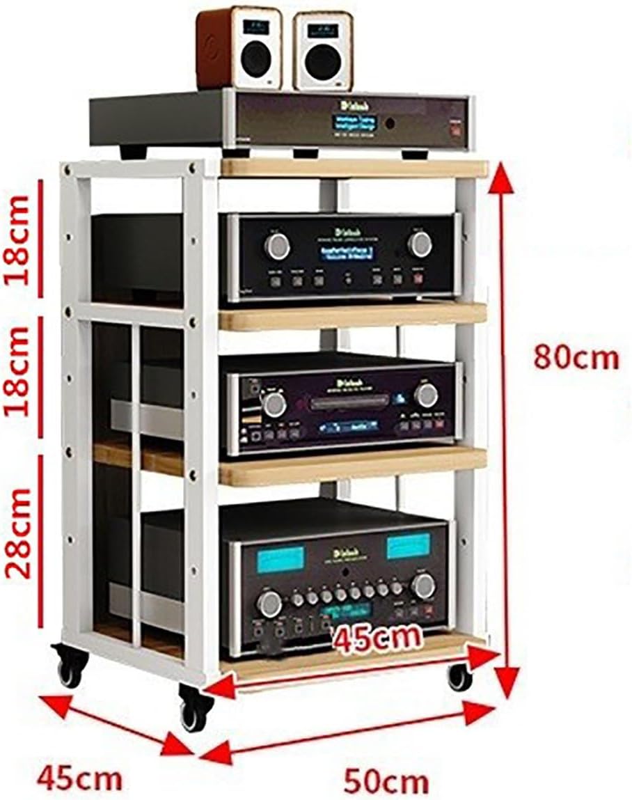 3/4/5 Tier AV Media Cabinet Stand Component Cabinet