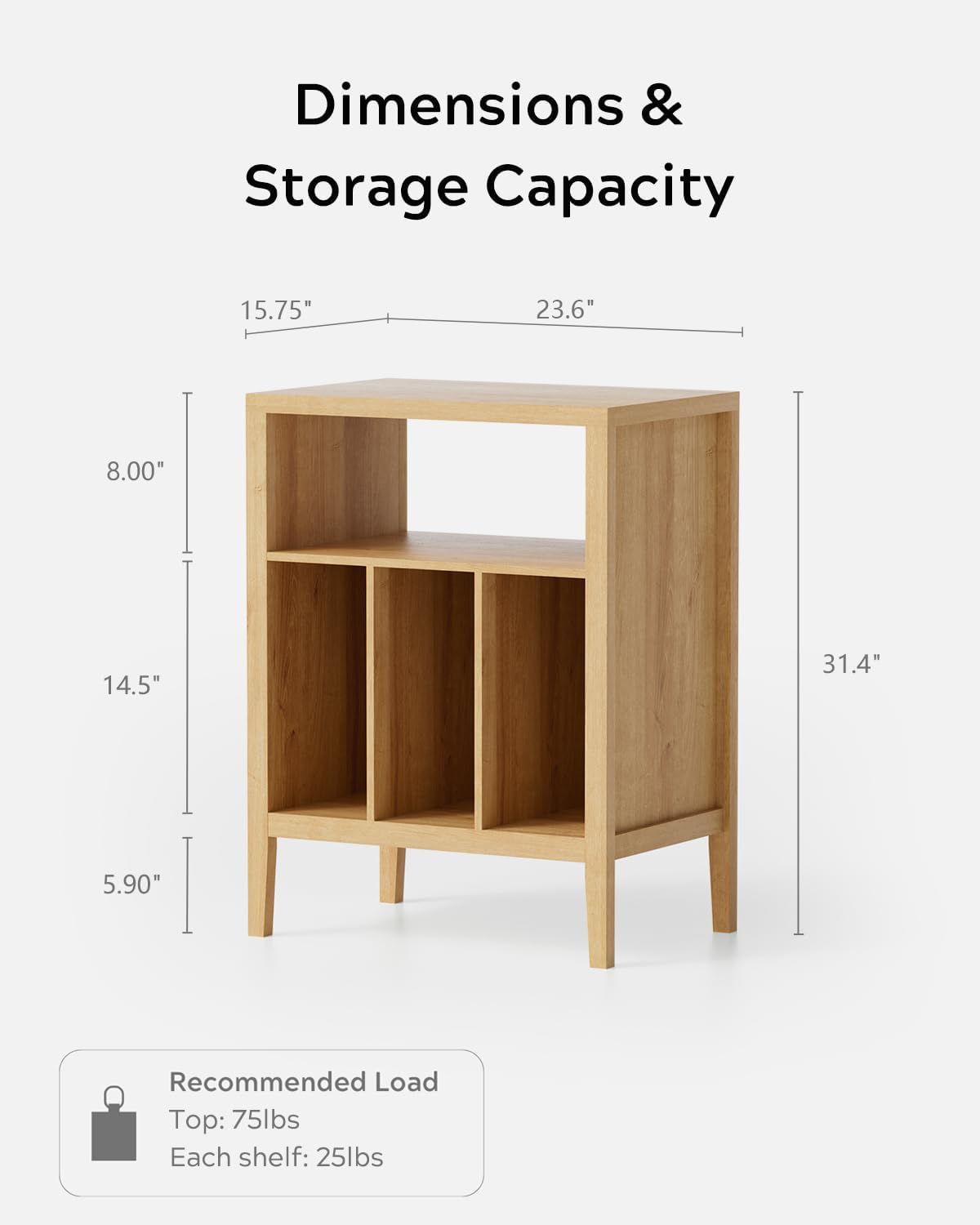 EYYTHUNG Record Player Stand Set of 2 with Vinyl Record Storage Holds up to 180 Albums
