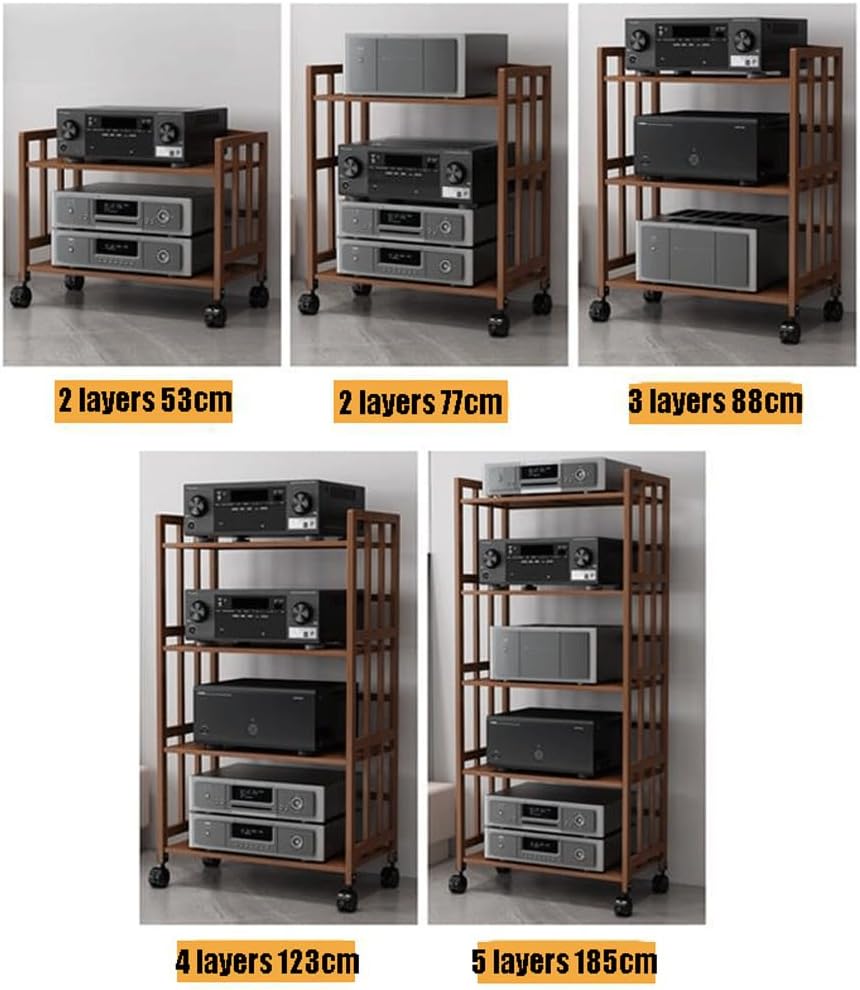 PPOIUYK Large Capacity Audio Rack Media Stand