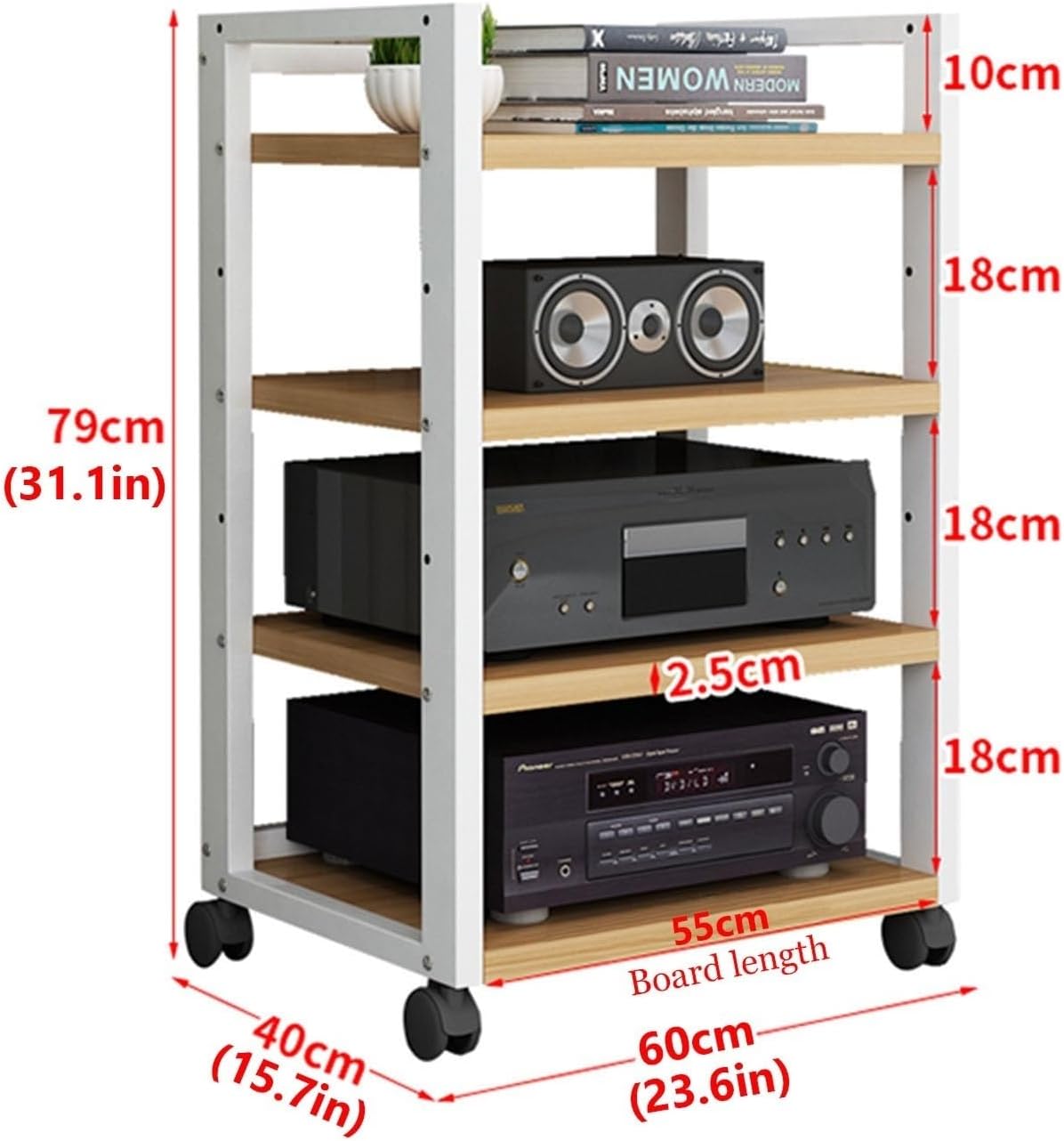 WUHUQN Media Storage Cabinet