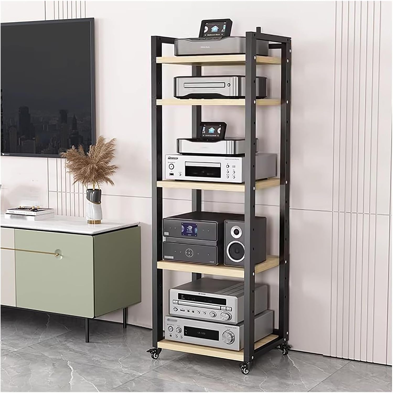 7 8 6 5 Tier Stereo Components Rack/cabinet