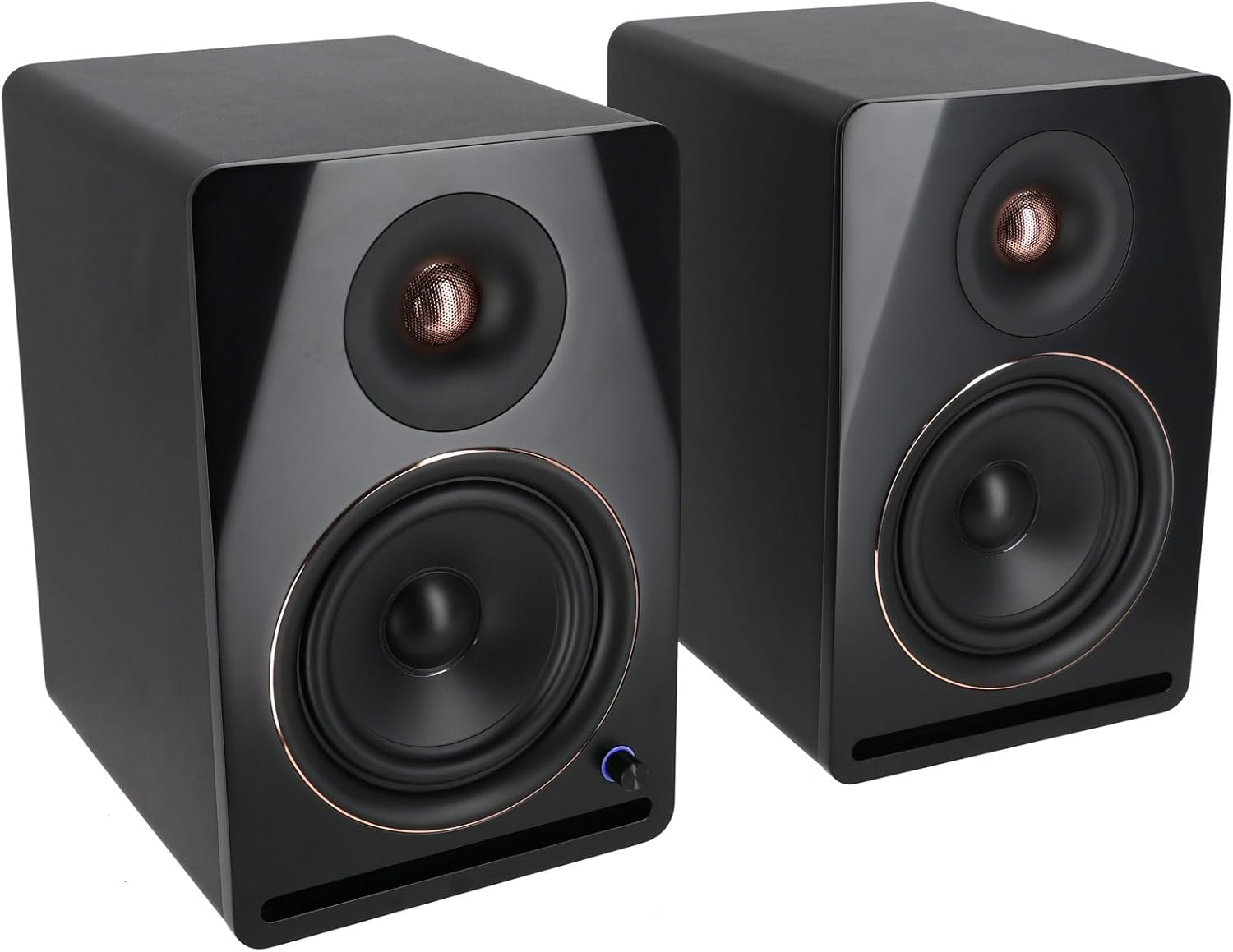 Rockville APM8B V2 Bundle: Pair 8 in Powered Studio Monitor Speakers USB Bluetooth