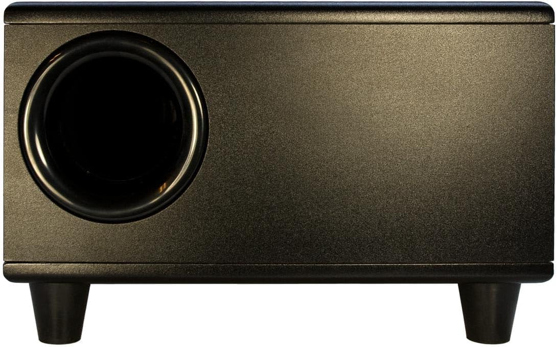 Earthquake Sound CP-8 Couch Potato - 300W Peak Powered 8-Inch Slim Home Theater Subwoofer with Down-Firing Bass Reflex Enclosure Design (Black Laminate