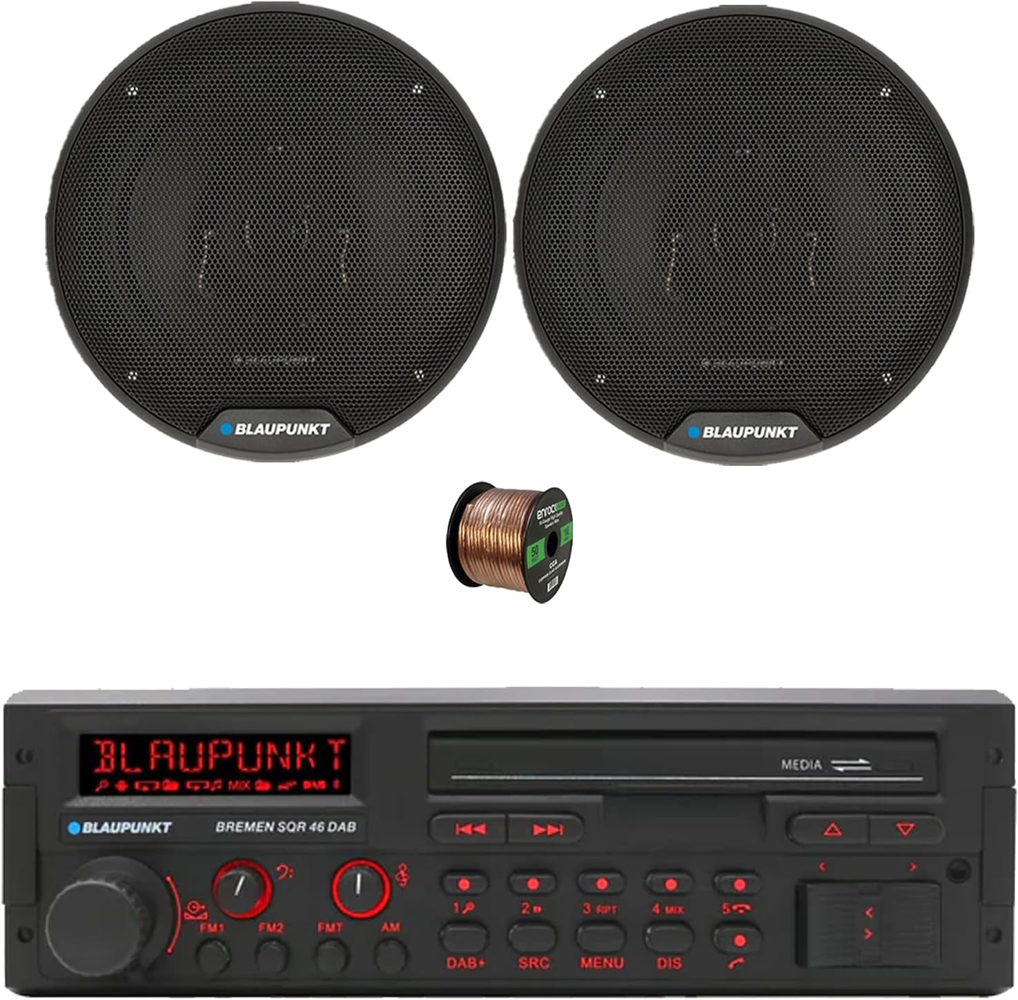 Blaupunkt Bremen Single DIN 80's Retro Classic USB Bluetooth AM/FM Radio Receiver