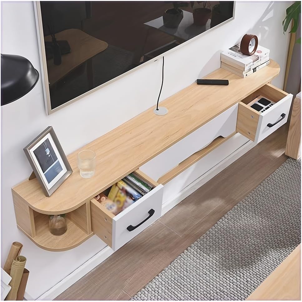 Zfmnoyev Floating TV Shelf & Media Console
