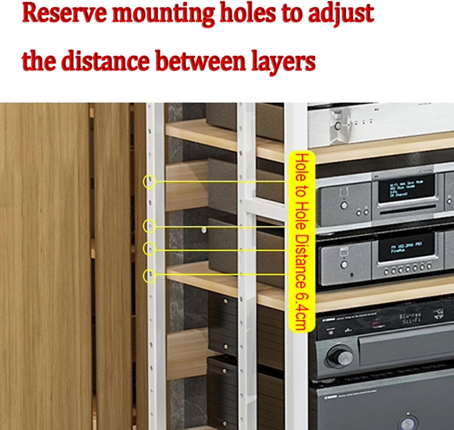 AErosx 5-Tier Audio Video Media Stand