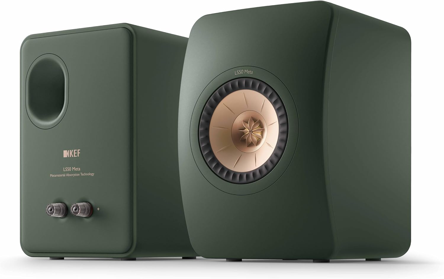 KEF LS50 Meta Passive Bookshelf Speakers - Pair (Moss Green)
