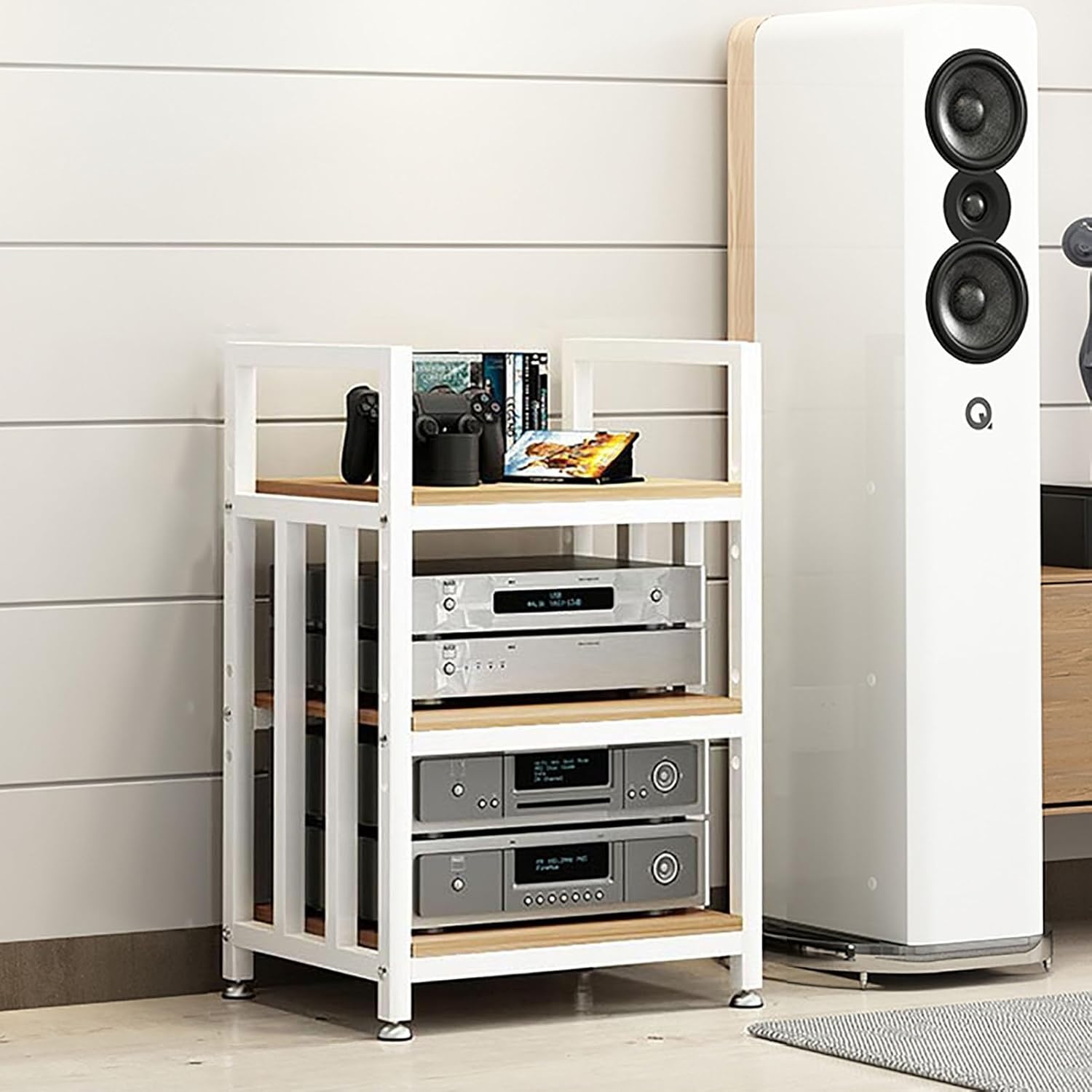 HOFSSI 3 -Tier AV Media Stand Audio Rack