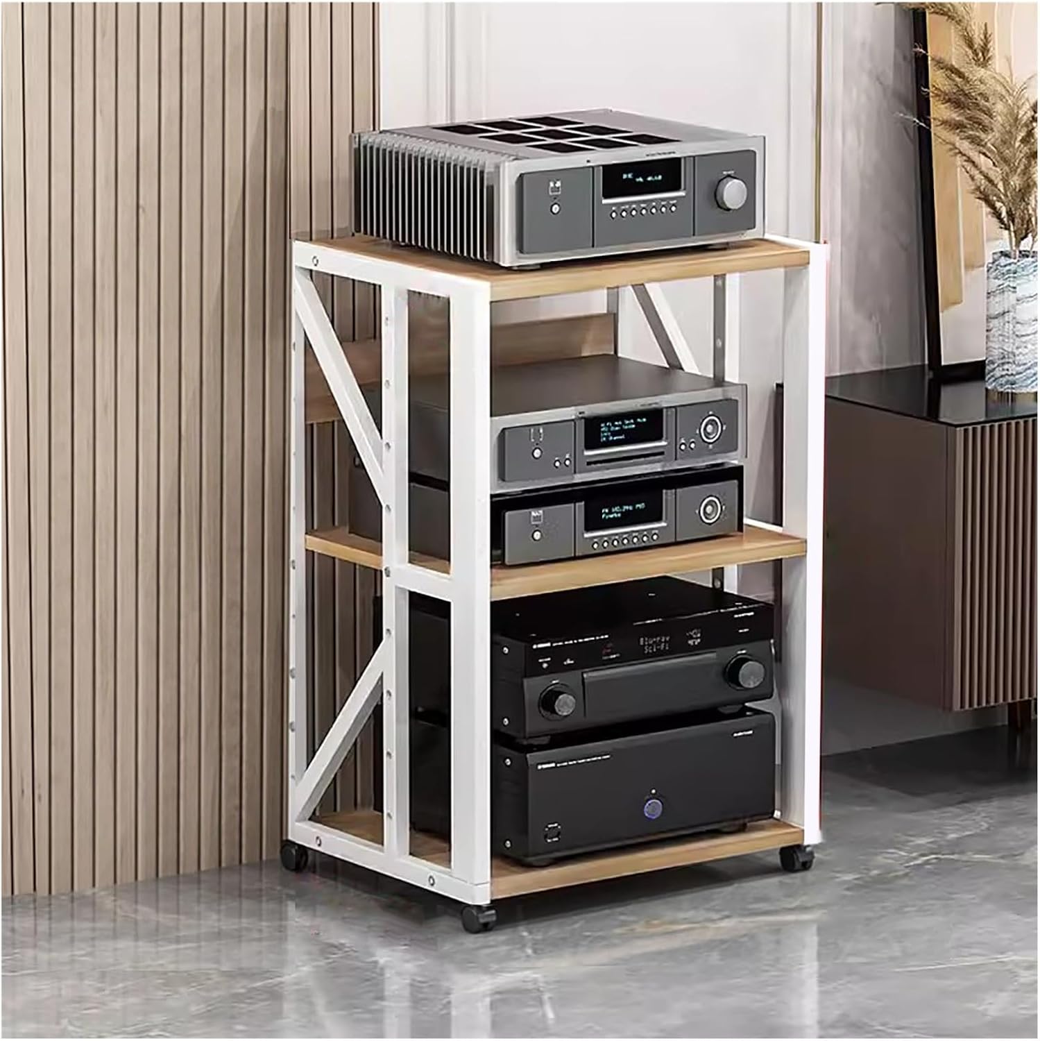 YLLFFLL Mobile Home Entertainment Stand Stereo System