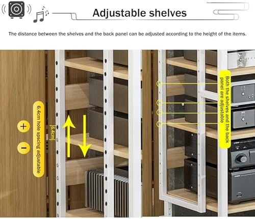 USZWBY Media Stereo Cabinet Standav Media Stand