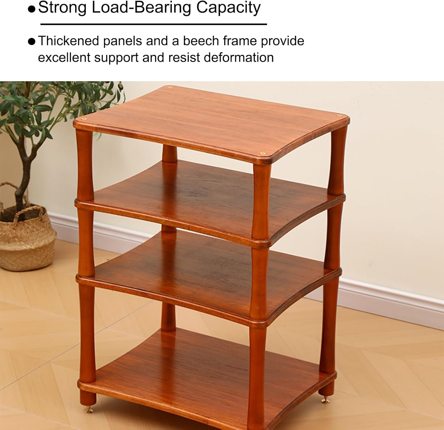 Wooden Stereo Cabinet Home Stereo System Entertainment Components