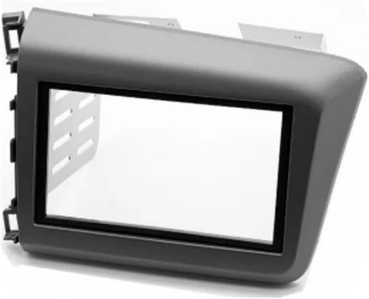 RPHXME Double Din Fascia Compatible with Honda Civic 2011-2013 Radio DVD Stereo CD Panel Dash Mounting Installation Trim Kit Face Frame LHD Bezel