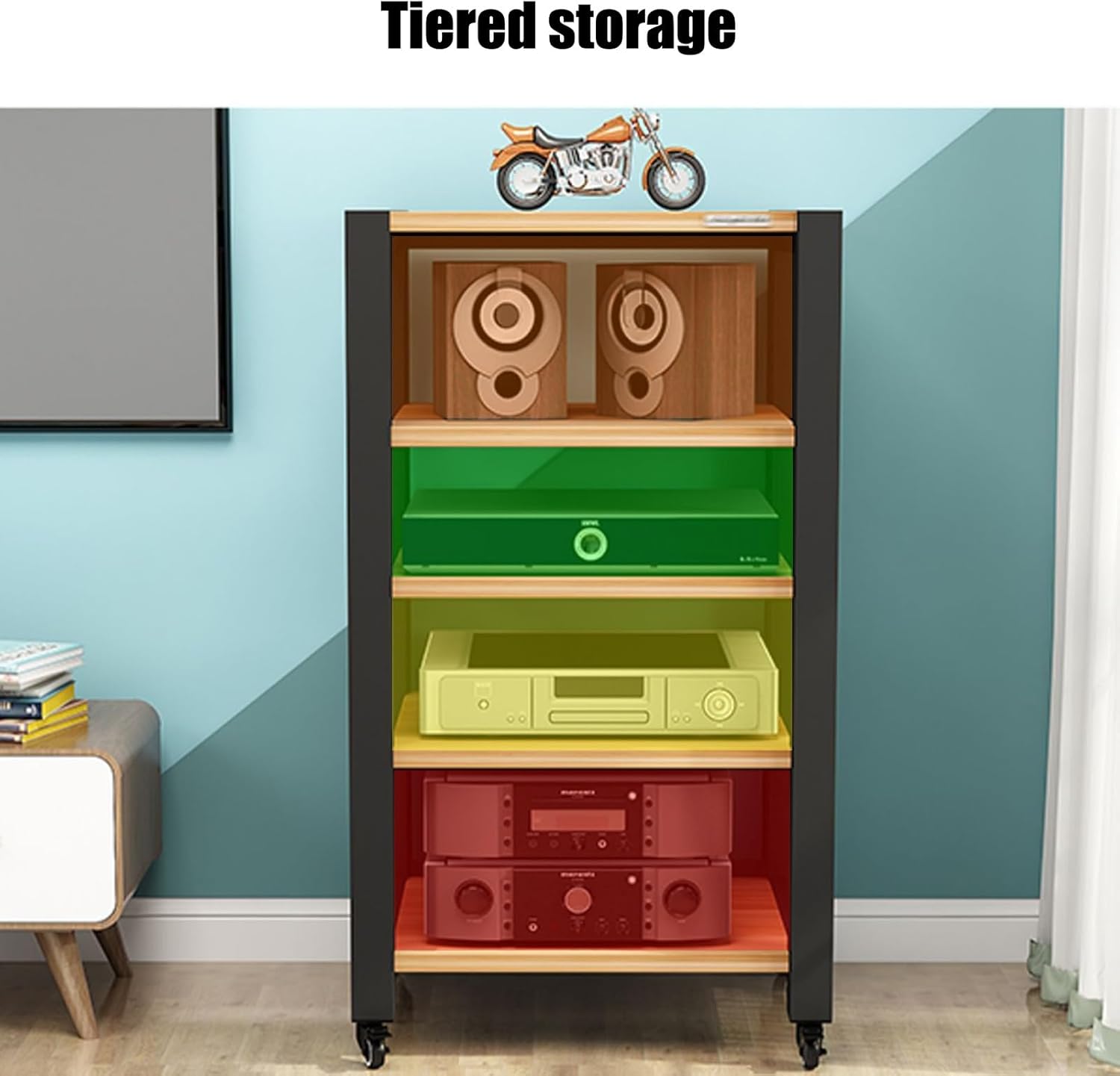 GUAWJRZDP Multi-tier AV Media Stand