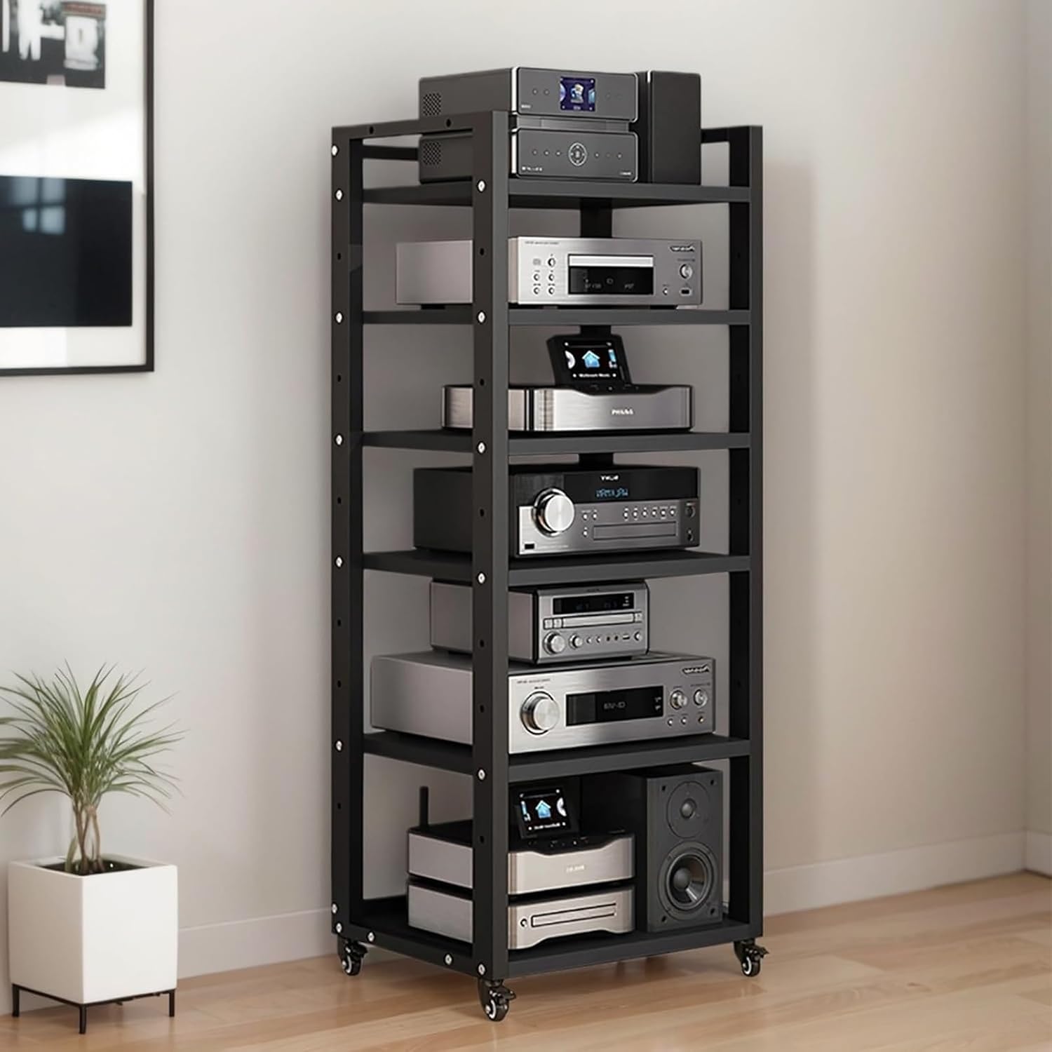 ISOFORMA 6 Tier Audio Rack