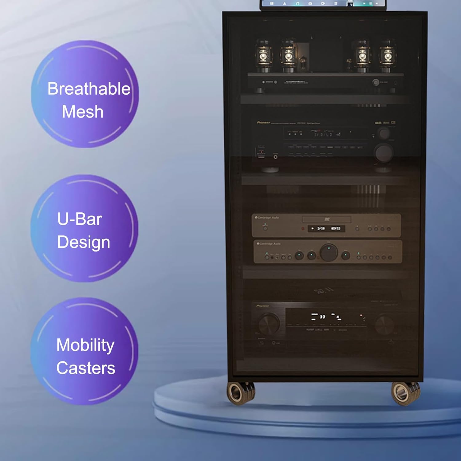 ZIGTUEI Modern Stereo Cabinet