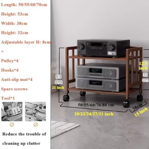 2 Tier Small Audio Video Shelving