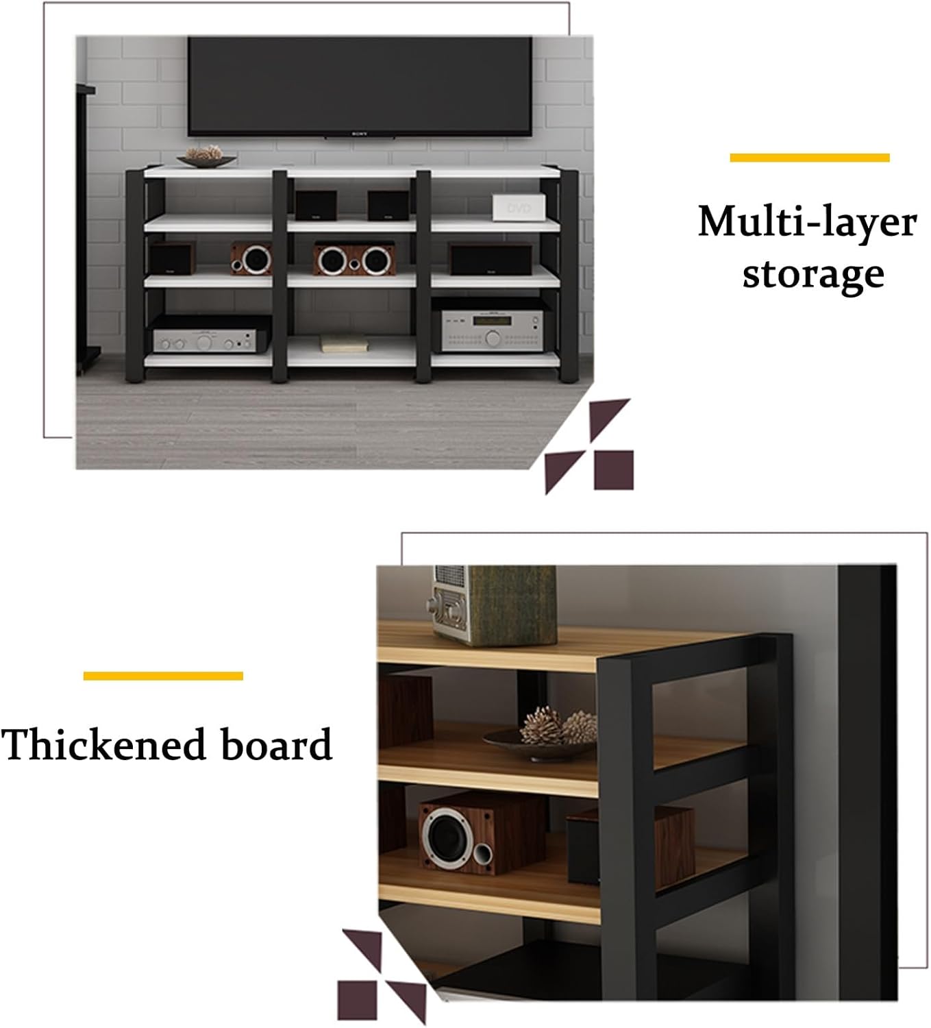 GUAWJRZDP Double Position Audio Rack