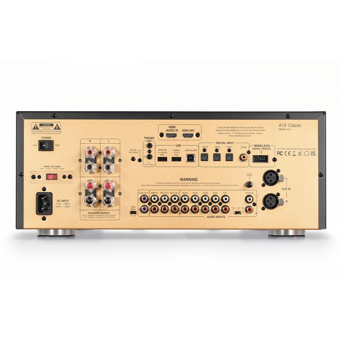 ADVANCE PARIS A10 Classic 2 Channel Integrated Amplifier