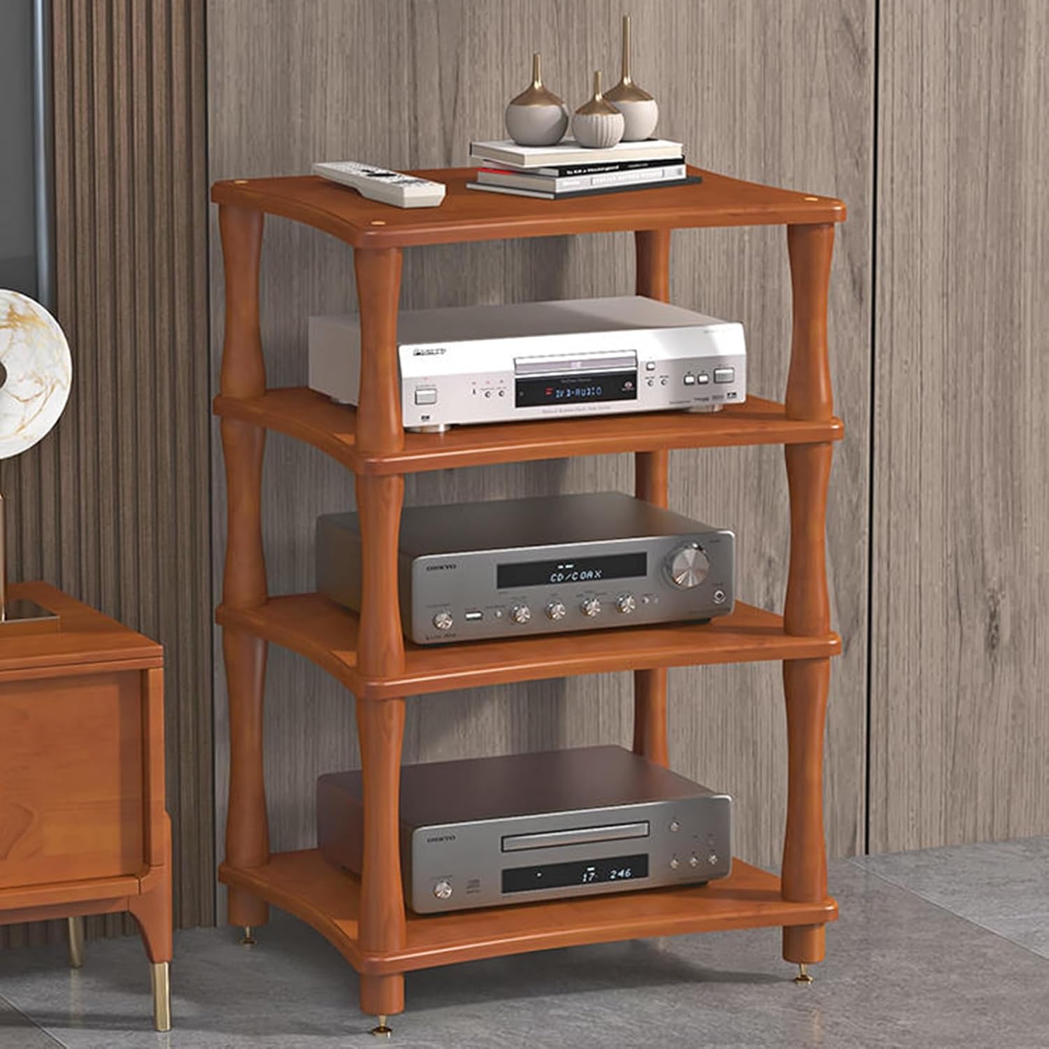LYXWGRZD Solid Wood AV Media Stand