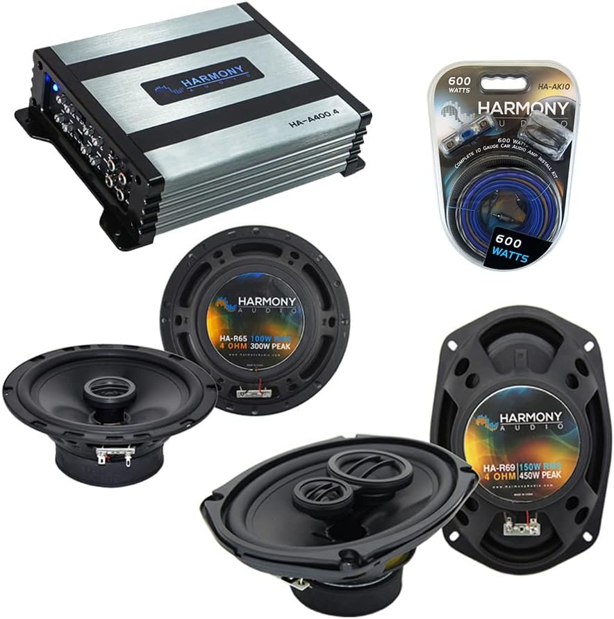 Compatible with Acura TL 2004-2008 Factory Speaker Replacement Harmony R65 R69 & CXA300.4 Amp (Renewed)