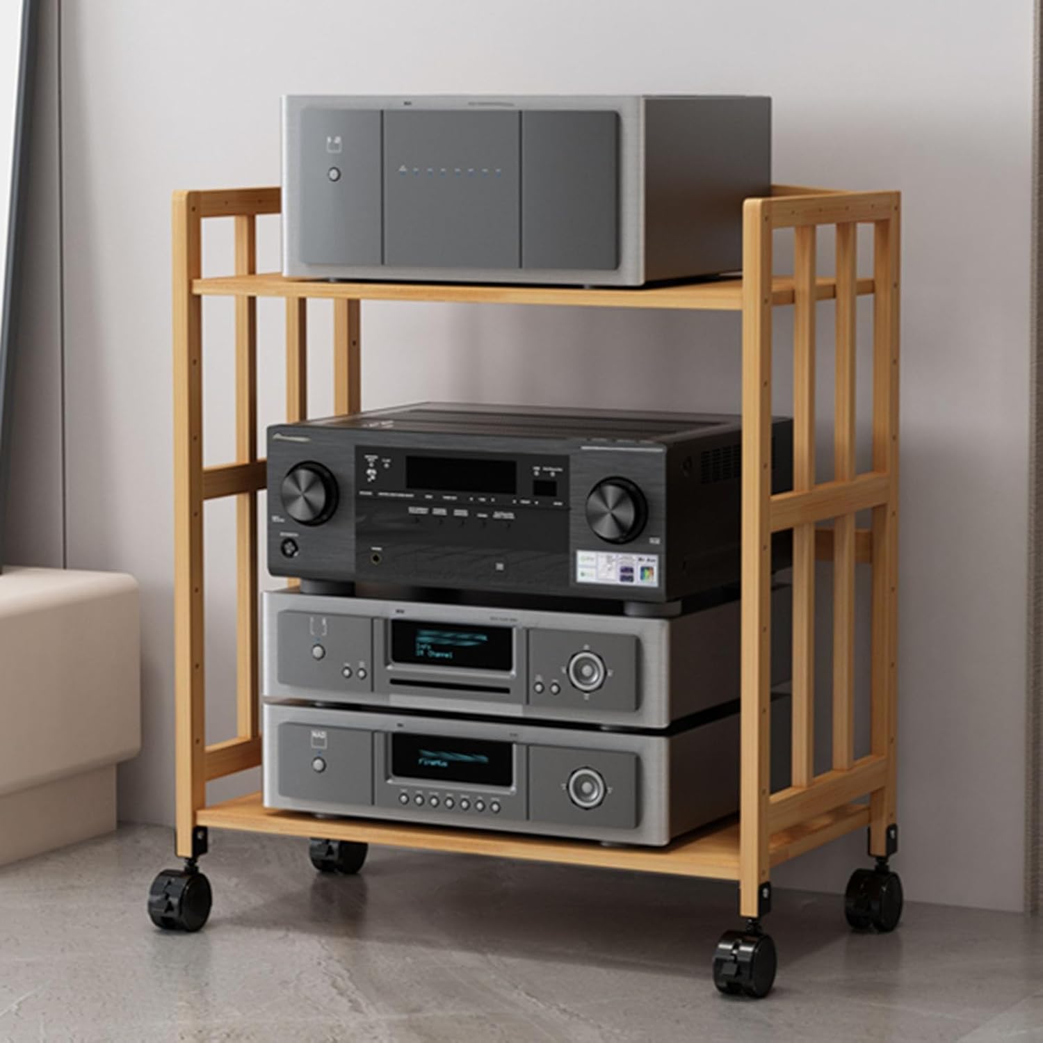 RENLXFI Audio Rack Stereo Cabinet