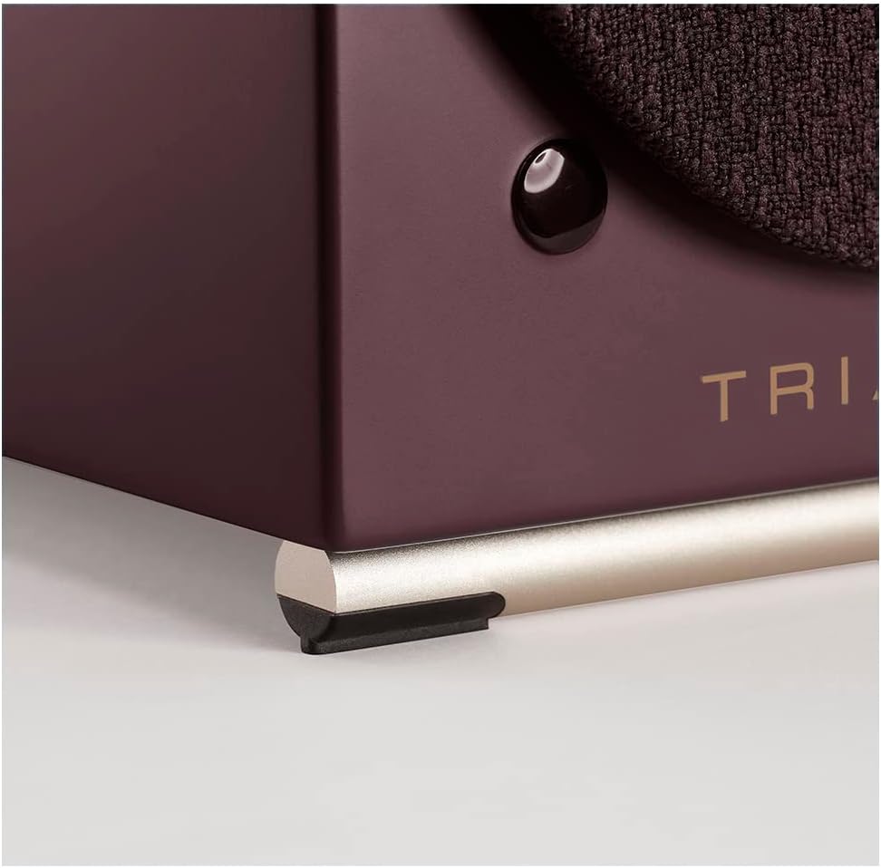 triangle - AIO Twin - Wi-Fi & Bluetooth Active Bookshelf Speakers with 2x50W Amplifier - HD Audio - Phono/Turntable + Optical TV Inputs - 165 x 304 x 235 mm - Purple (Pair)