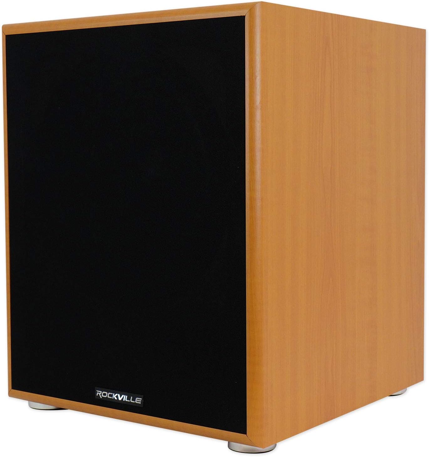 Rockville Rock Shaker 12 Wood 800W Peak/400W RMS Powered Home Theater Subwoofer 4 Ohm